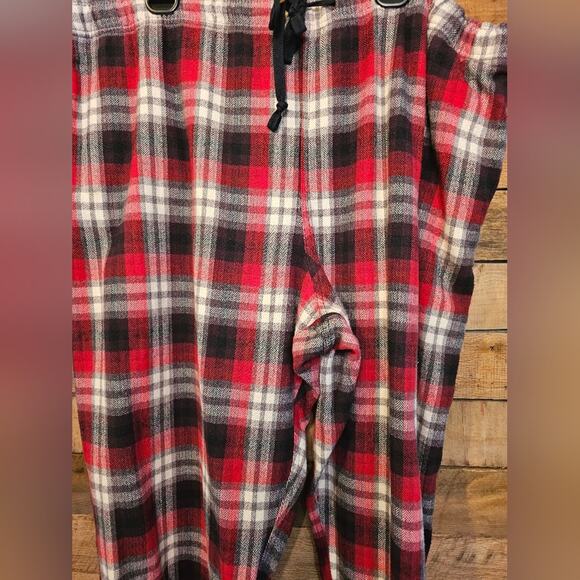 Woolrich Men's Red Plaid 100% Cotton Drawstring Lounge Flannel Pants Size XXL - Picture 5 of 13